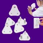 Child Safety Electric Socket Plug Guards, White, Pack of 6