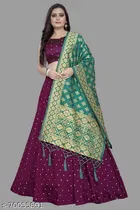Cotton Blend Lehenga Choli for Women 