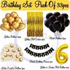 33 Pcs 6th Birthday Decoration kit for Kids, Multicolour, Set of 1