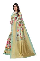 Linen Printed Saree for Women 
