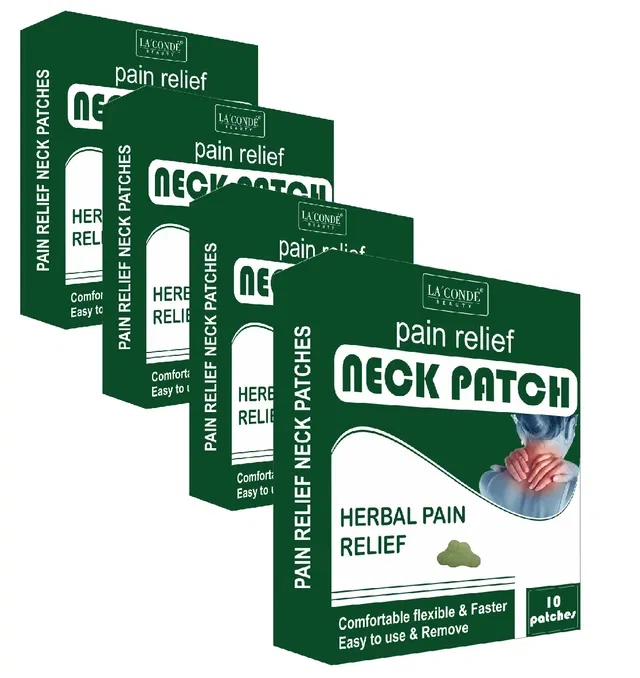 La'Conde Neck Pain Relief 10 Pcs Heat Patches (Pack of 4)
