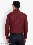 Cotton Blend Solid Full Sleeves Shirt for Men 