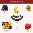 Iron Man Theme 4th Birthday Balloon Decoration Kit For Kids, Multicolor, Pack Of 53