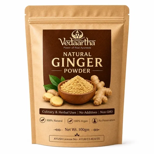 वेदार्थ प्राकृतिक अदरक पाउडर, 100 g