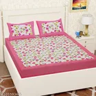 Cotton Queen Bedsheet with 2 Pillow Cover 