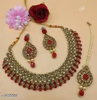 BJ JEWEL ALLOY & PEARL JEWELLERY SET FOR WOMEN'S