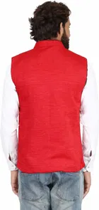 PSK स्लीवलेस मेन नैहरू जैकेट 