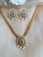 Gold-plated Brass Jewellery Set for Women 