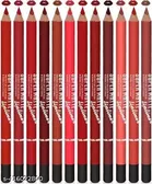 Super Matte Lip Liner Pencil, Multicolor, Pack of 12