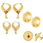 Gold Plated Designer Earrings Set for Women & Girls 