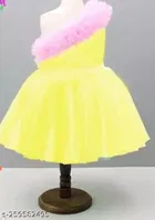 Net Sleeveless Dress for Girls 