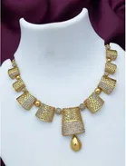 Zircon Gold-plated Necklace Set for Women 