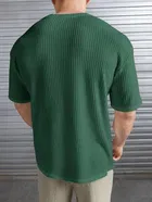 Round Neck Structured T-Shirt for Men 