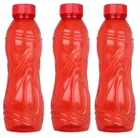 Parikshit Plastic Water Bottles, 1000 ml, Set of 6, Black