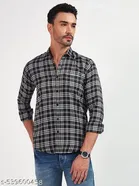 Polycotton Checked Shirts for Men, Multicolor 