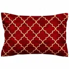 Microfibre Double Geometry Printed Bedsheet 88x90in Red