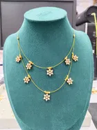 Brass Gold Plated Necklace for Women, Gold