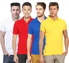 Polo Solid T-shirt Pack of 4 for Men 