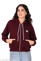 Fleece Solid Jackets for Women 