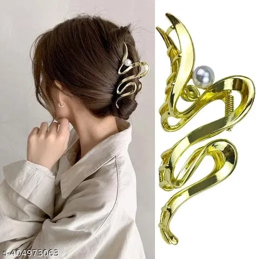 ABS Plastic Hair Clutcher for Women (Multicolor, Pack of 1)