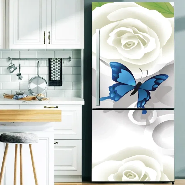 Vinyl Wallpaper Sticker for Fridge Door (Multicolor, 60x160 cm)