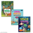 Young Minds Encyclopedia - Set Of 3 - Animals , General Knowledge , And Space Encyclopedia For Kids ,