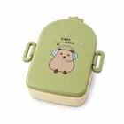 Lunch Box for Kids, Cartoon Lunch Box with Fork, Green 