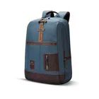 Gear Classic 6, 31L Water Resistant Anti Theft Faux Leather Laptop Backpack for Men & Women, Teal Brown