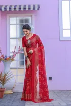 Georgette Printed Saree for Women 