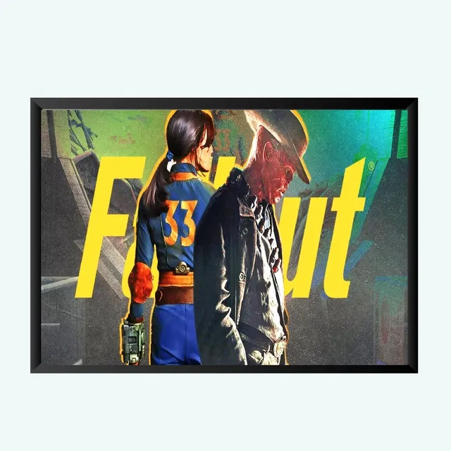 Polyester Fallout Game Photo Frame (Multicolor, 5x7 inches)
