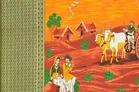 कॉटन जयपुरी ट्रेडिशनल डबल बेडशीट विद 2 पिलो कवर 