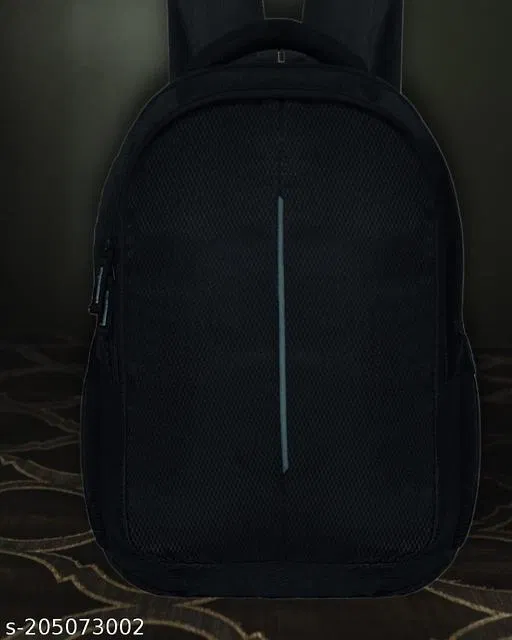 Nylon Backpack for Men & Women, Black