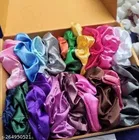 Pure Silk Scrunchies for Women, Pack of 12 
