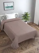 Combo Pack of 2 Arch Melange Fleece Blanket 380gms 120x220cm Brown