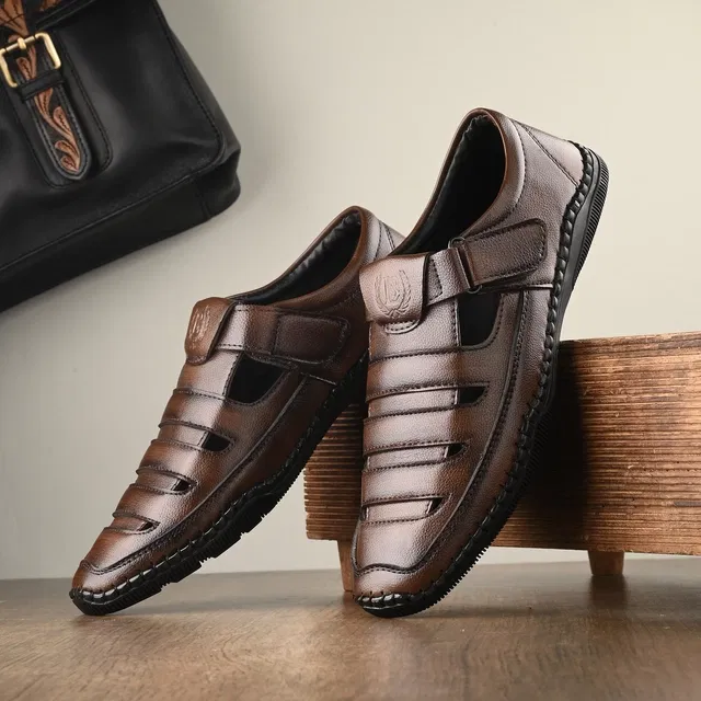 Sandals for Men (Brown, 8)