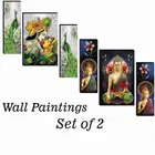 MDF 2 Pcs Designer Wall Painting for Home & Office 