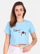 Cotton Blend Printed Top for Women 