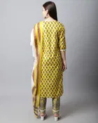 Cotton Cambric Printed Kurta Set for Women 