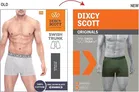 Dixcy Scott Mens Trunk Basic/Underlastic Underwear 100 cm - Pack of 2