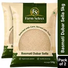 Farm Select Basmati Dubar Sella 2X5 Kg. 5.3mm - Pack of 2