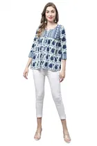 Cotton Printed Top for Women 