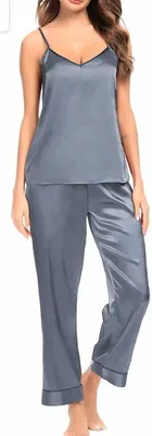 Satin Solid Night Suit for Women 