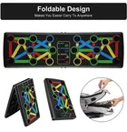 AJRO DEAL PUSH UP BOARD-BLACK 15 in 1 Body Building Exercise Push-up Bar 