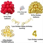 39 Pcs 4th Birthday Decoration kit, Multicolour, Set of 1