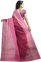 Polycotton Striped Saree for Women 