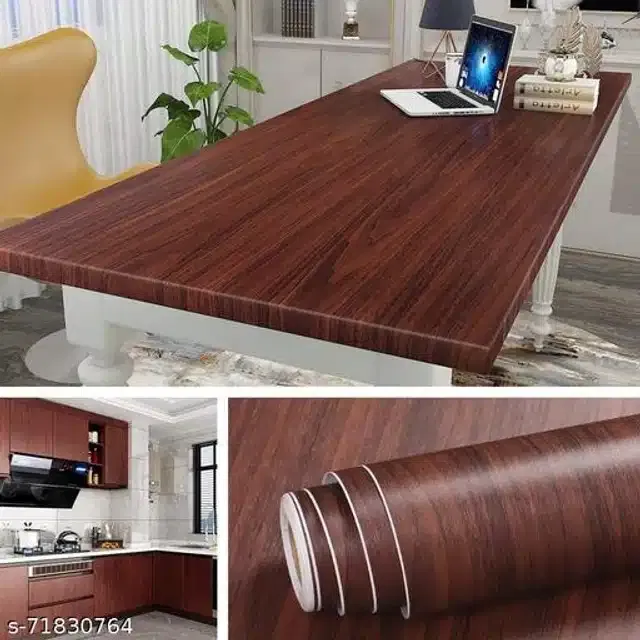 Vinyl Wallpaper for Home (Brown, 45x250 cm)