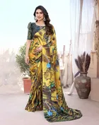 Chiffon Printed Saree for Women 