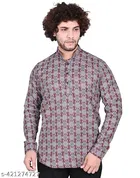 Cotton Blend Printed Short Kurta for Men, Multicolor, Pack of 2 