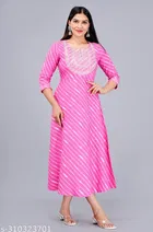 Rayon Kurti for Women, Pink 