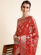 Organza Zari Woven Saree for Women 